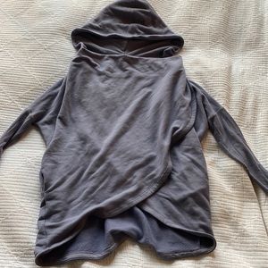 Athleta Purana Wrap Sweatshirt. Blue. Size XS.